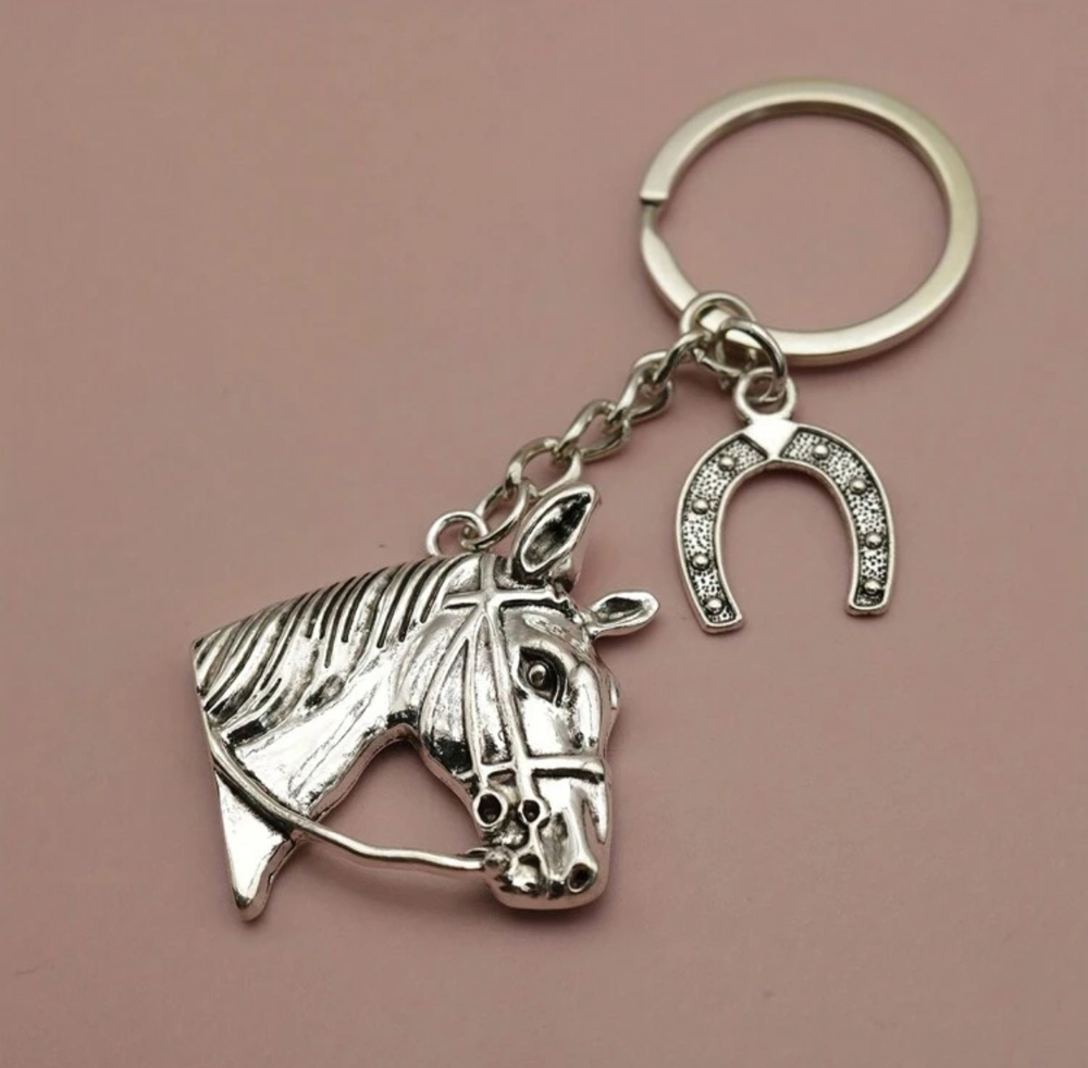 3/$25 Horse Horseshoe Keychain NEW